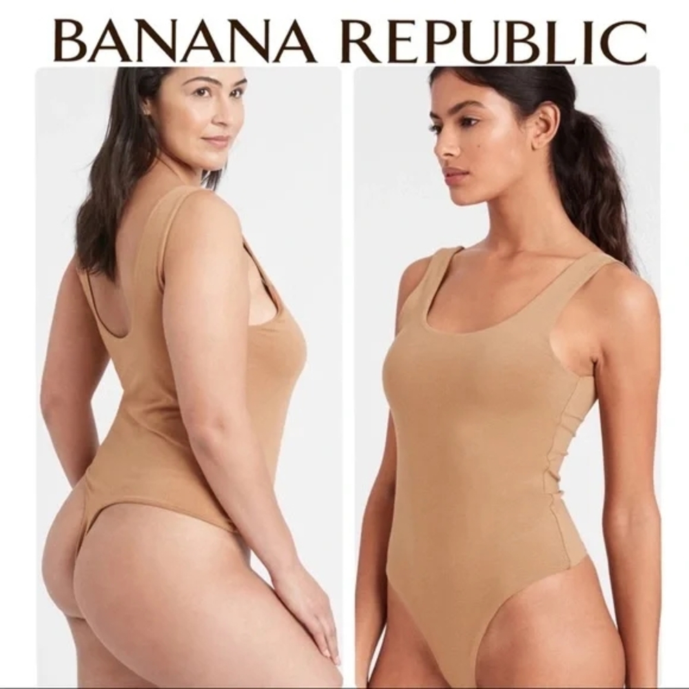 Banana Republic M True Hue Tan Bodysuit